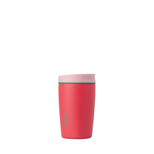 SmoothSip Slider Insulated Stainless Steel Coffee Tumbler (No Handle / 12 Ounces / Strawberry Fields)