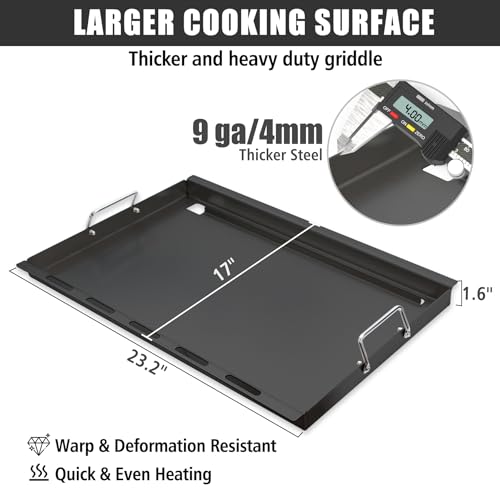 Full Size Griddle Insert for Nexgrill 4 (23.2" x 17" x 1.6")