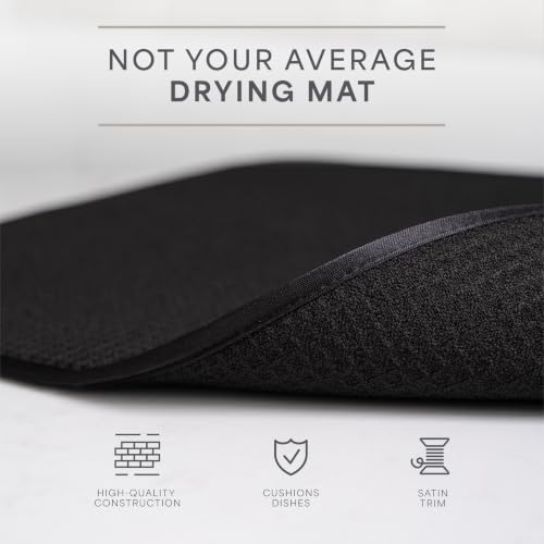 Dish Drying Mat (Black / 18" x 24")