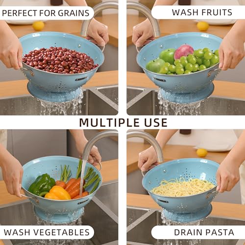 Metal Colander 2 Pack (ArcticBlue)