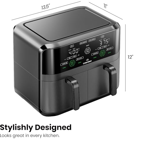 6 Quart Dual Basket Air Fryer (6 Quart)