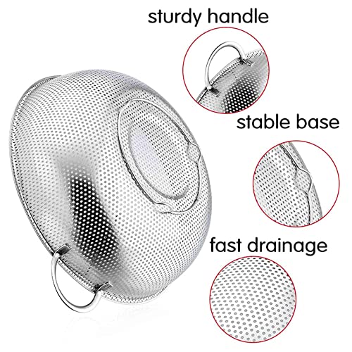 Colander 5qt Stainless Steel Micro (5 qt)