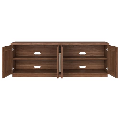 68" TV Stand for TVs up to 75" (Medium Walnut / 68" Rectangular TV Stand)