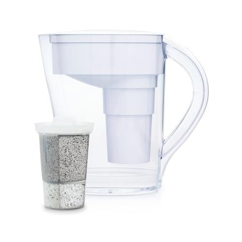 MINA Alkaline Water Filter Pitcher (White)