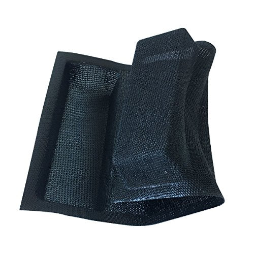 Mesh Silicone Bread Forms Square Shape Bread Molds Non Stick Bakery Tray Silicone Coated Fiber Glass Loaf Crusty Bread Bakeware For Small Toaster Oven (3 Caves 6.7" Square Shape)