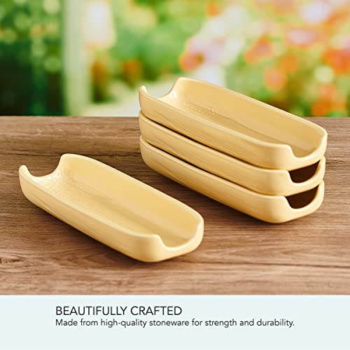 Callie Stoneware Corn Dishes (Yellow / Set Of 4 / Callie)