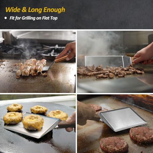 Stainless Steel Spatula Set (3" x 8", 5" x 6", 3" x 5")