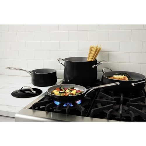 Ceramic Cookware Set (Black / 12 Piece Set)