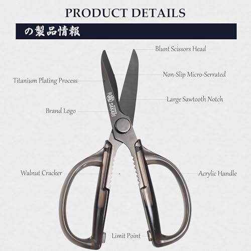 Detachable Poultry Shears (Home Kitchen Scissors Pro)