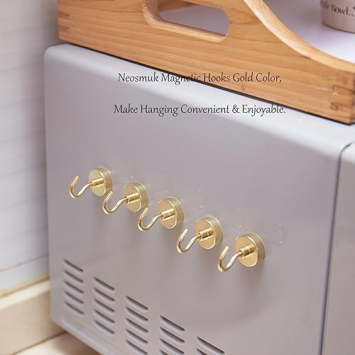 Magnetic Hooks (Gold / 0.83 inches)