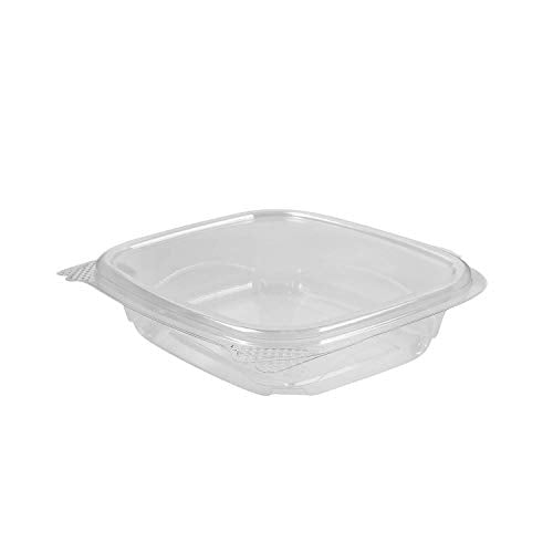 8 oz Clear Plastic Clamshell Containers with Hinged Lids (8oz)