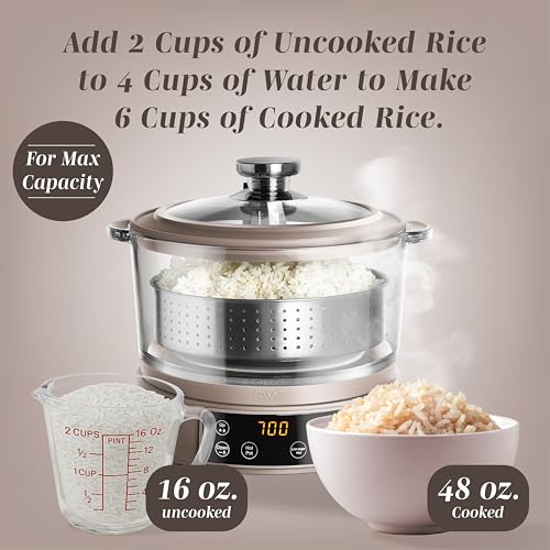 Glass Mini Low Carb Rice Cooker (Goat/Mink)