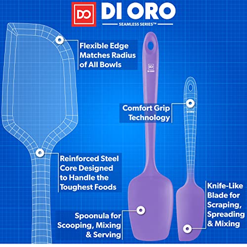 DI ORO Silicone Spatula Set (Lavender)