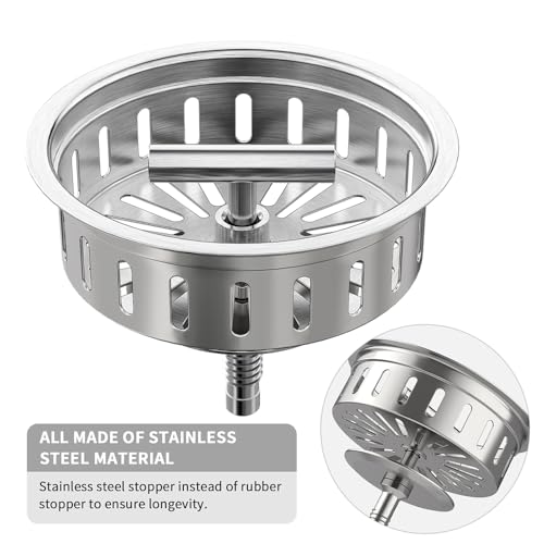 Kitchen Sink Drain Sink Strainer 3 (Stainless)