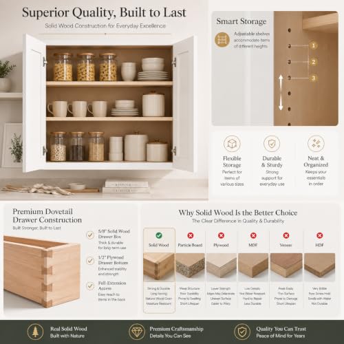 Wall Mounted Cabinet (Origami White / 30" W x 12" D x 30" H)