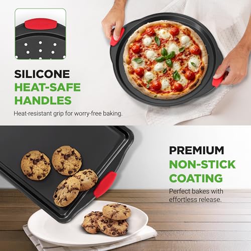 10‑Piece Non‑Stick Bakeware Set (Set of 10 / Black)