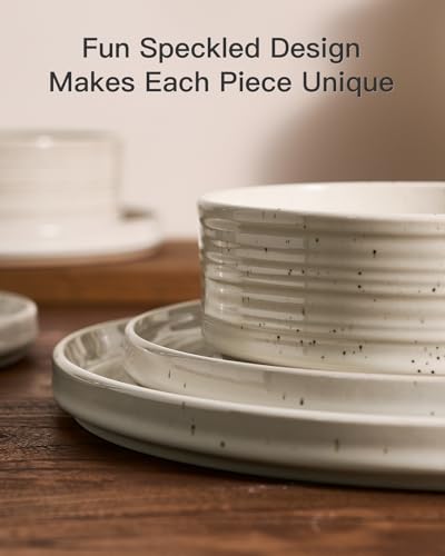 Stoneware Dinnerware Sets for 4 (Shell Beige / Service for 4 (12pc))