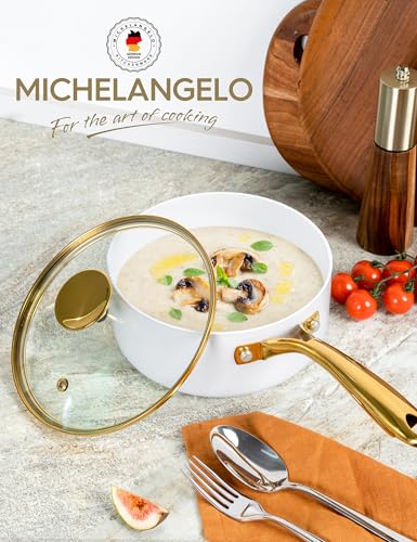 2 Quart Saucepan with Lid (White / 2 Quarts)