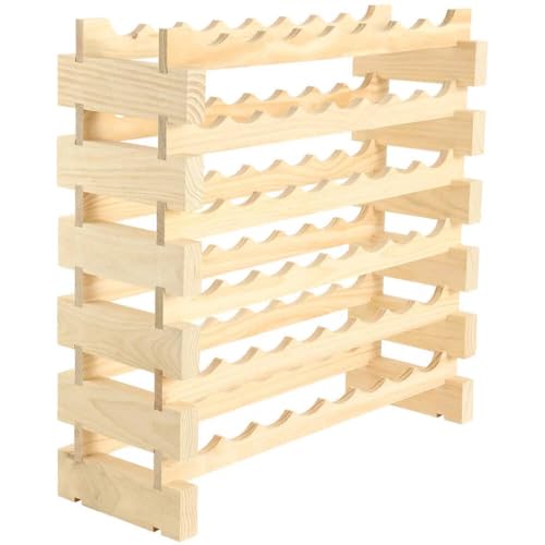 48 Bottle Wine Rack Dark Stain (Dark Stain)