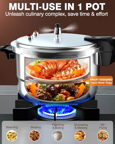 4QT Aluminum Pressure Cooker w (4 Quarts)
