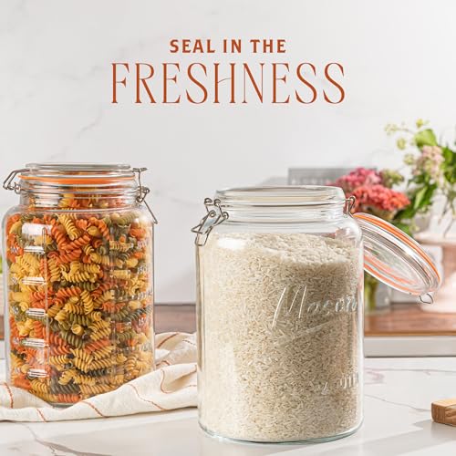 1 Gallon Glass Jar with Hinged Clamp (1 Gallon)