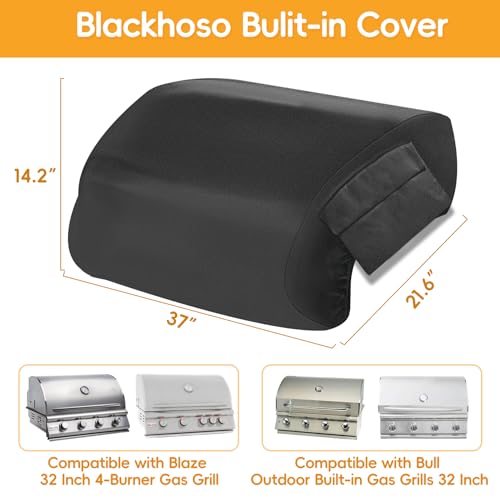 Built in Grill Cover for Blaze 32 Inch 4 (37"L x 21.6"W x 14.2"H)