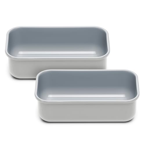Non Stick Ceramic (Gray / 2x Loaf Pan (1lb))