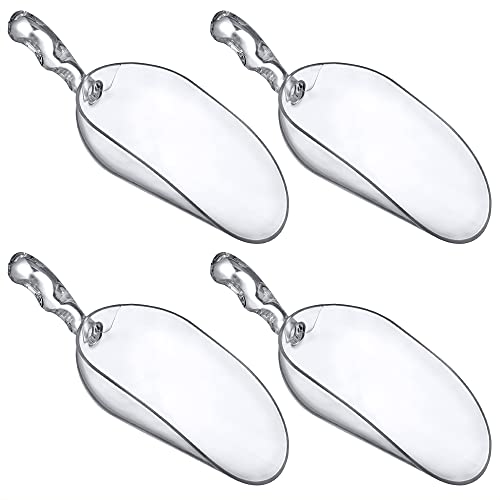 Elsa - 24-Ounce Plastic Ice Scoops (Set of 4), Plastic Utility Scoops, BPA-Free, Food-Grade, Shatter-Proof, Good for Kitchen and Restaurant, Perfect for Home and Commercial Use (24 oz, 4-Pack)