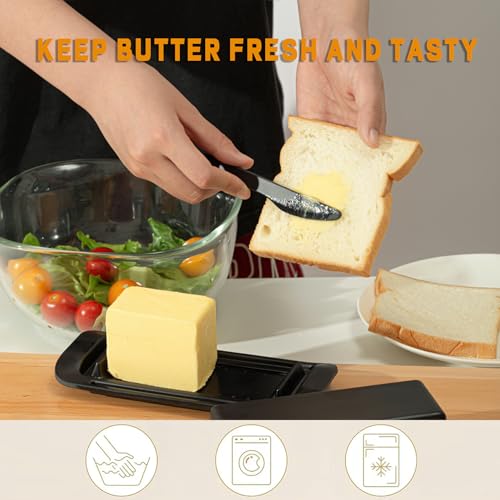 Black Butter Dish (Small-Black)