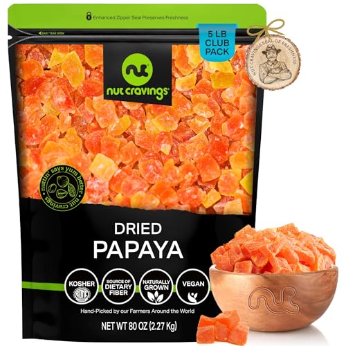 Dried Papaya Chunks (Dried Papaya Chunks / 80 oz)