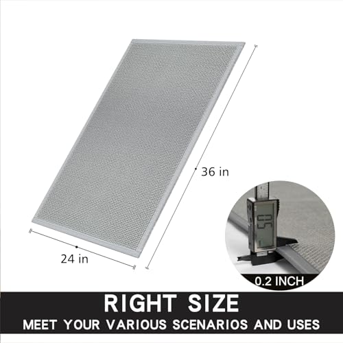 Kitchen Mat for Floor (Grey / 24"x36" (Rectangular))