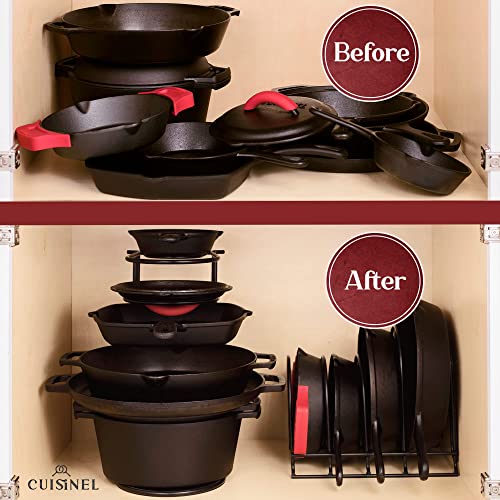 Pan Organizer for Cast Iron (Standard / 15.9" / Matte Black)