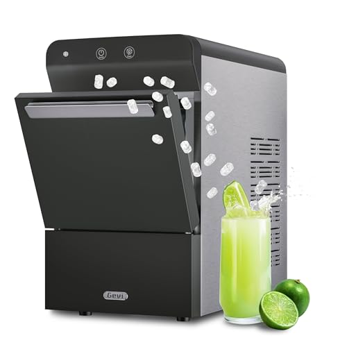 V2.0 Nugget Ice Maker for Home Kitchen Office (17.3"D x 9.7"W x 16.7"H / Black)
