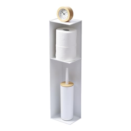 Home Tower Slim Bathroom Storage (White)