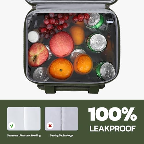 23L Insulated Lunch Box (G.Army Green with DIY Hook-and-Loop)