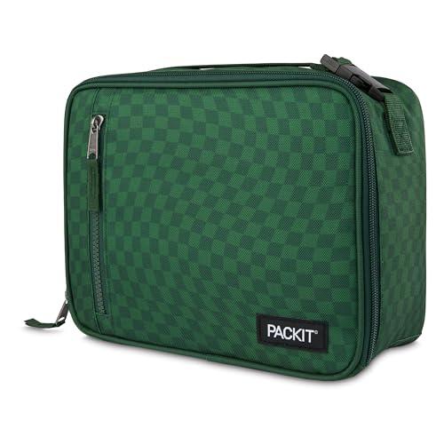Freezable Classic Lunch Box (Checker Wave Olive)