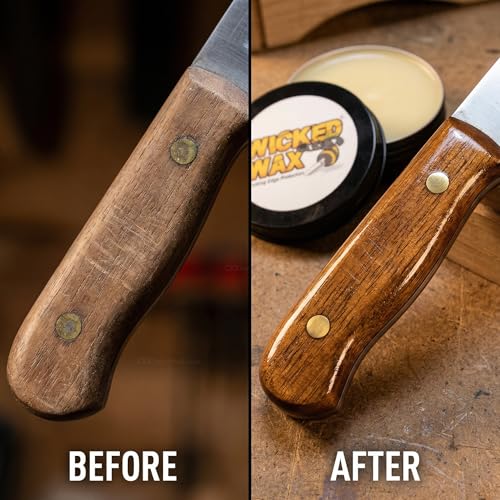 WICKED WAX - (2.0 oz.) - Cutting Edge Knife Protection - For Steel, Wood, Epoxy, Plastic, and Leather - 100% Organic & Food Safe - (USA Made) – Total Clean And Protect (Wicked Wax - ( 2.0 Ounces ))
