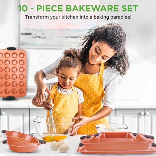 10 Pc Baking Pans Set Nonstick (10 Piece Set)