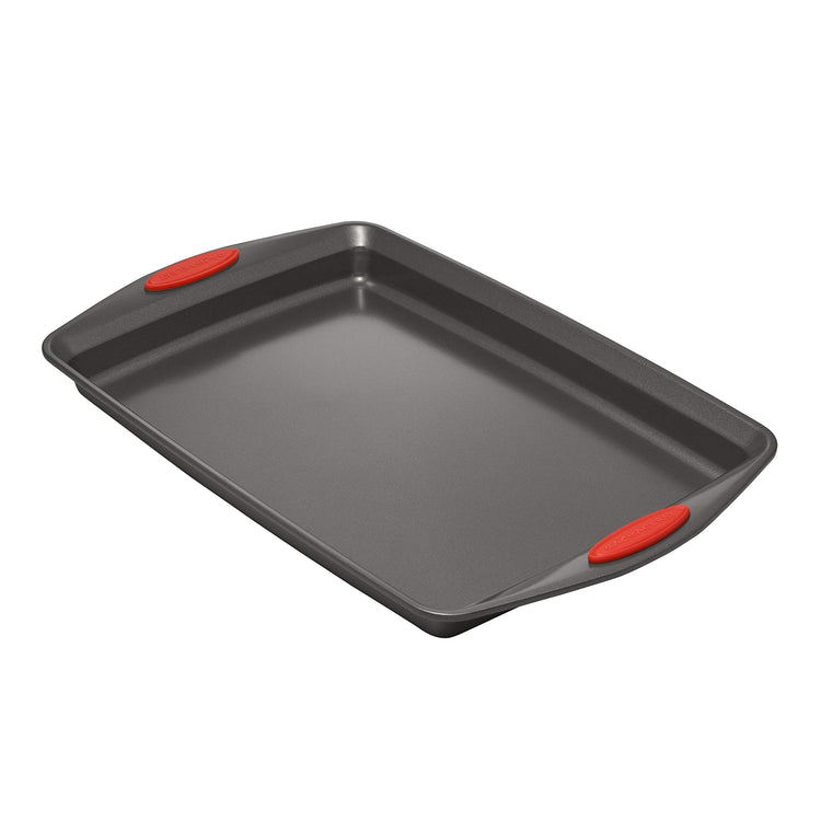Bakeware Nonstick Cookie Pan Set (Red Grips)