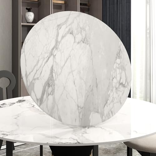 19.69" Lazy Susan for Table Top Sintered Stone Rotating Serving Tray for Dining Table (Statuario / 50CM)