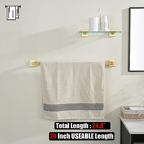 Gold Towel Bar (29.41 Inch / Brushed Gold)