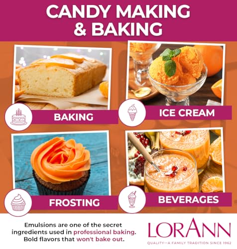 Orange Emulsion & Flavoring For Baking (16 Fl Oz (Pack of 1))
