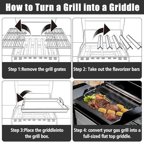 Full Size Griddle Insert for Nexgrill 6 (31.5" x 17" x 1.6")