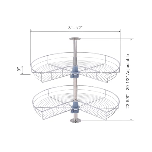 Dowell Base Cabinet Kidney Shape Dia.32 270° Lazy Susan (Base Cabinet Kidney Shape Dia.32" 270°)
