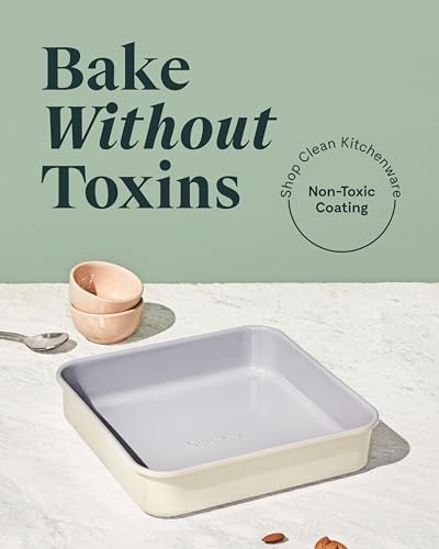9" Non Stick Ceramic (Cream / 2x Square Pan (9" x 9"))