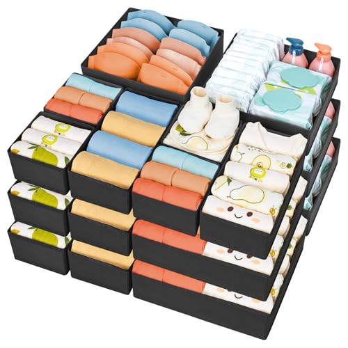 Drawer Organizer 15 Pack (Black / 15 Pack)