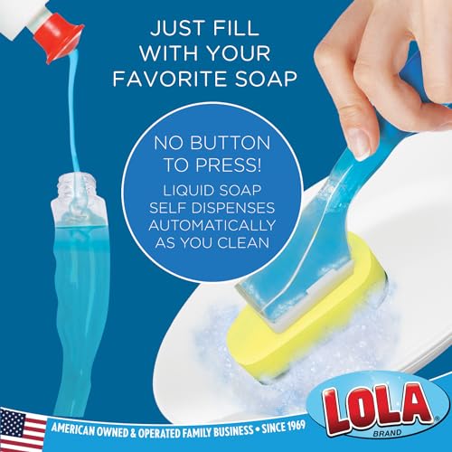 Dish Brush w Soap Dispenser Wand (1 Wand / 7 Heads)