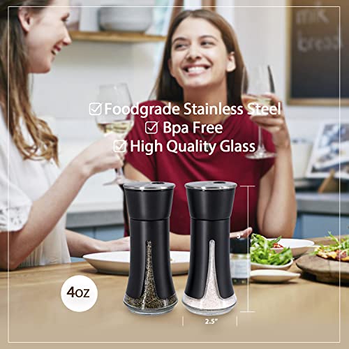 Black Salt and Pepper Shakers by Aelga (Black)