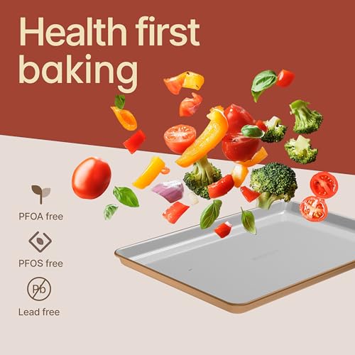 Bakken 8 Piece Stackable Bakeware Set (Gold)