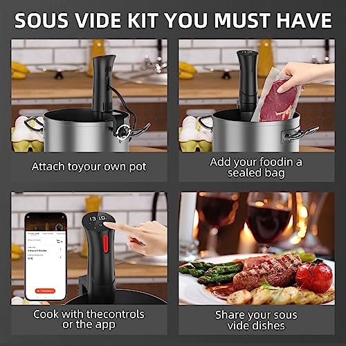 5G WIFI Sous Vide Machine (Sous Vide WIFI / Black)